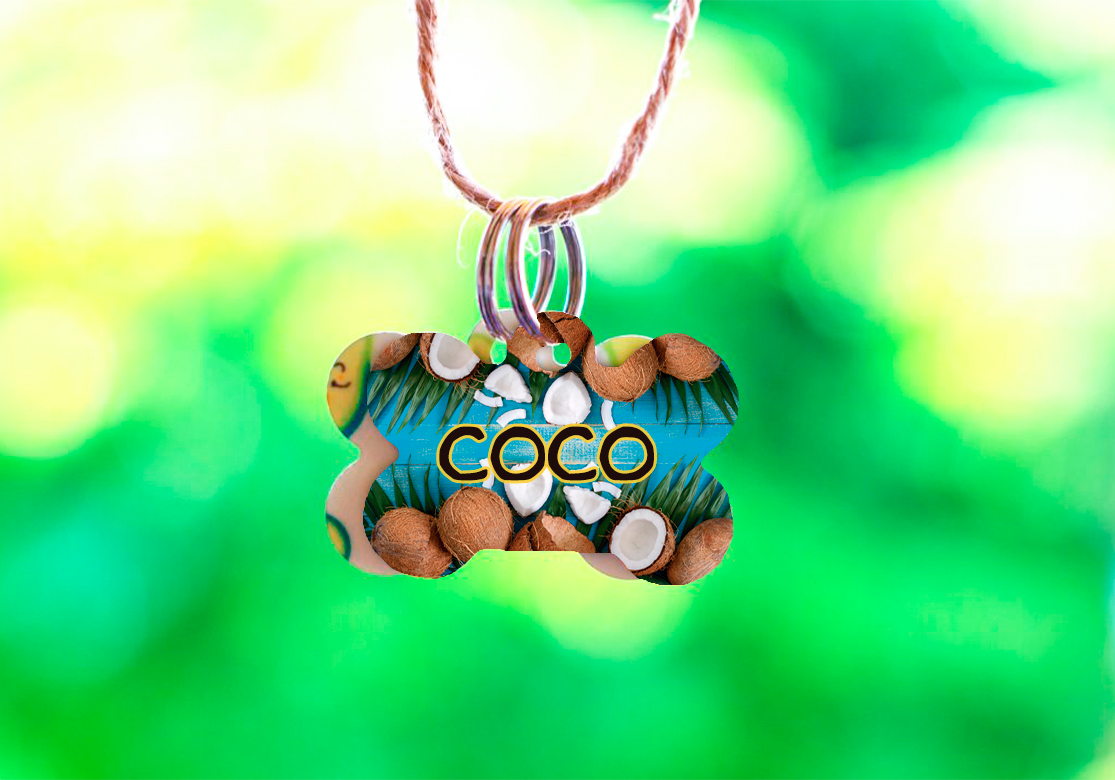 Chapa identificativa para mascotas con forma de hueso - Imagen 4