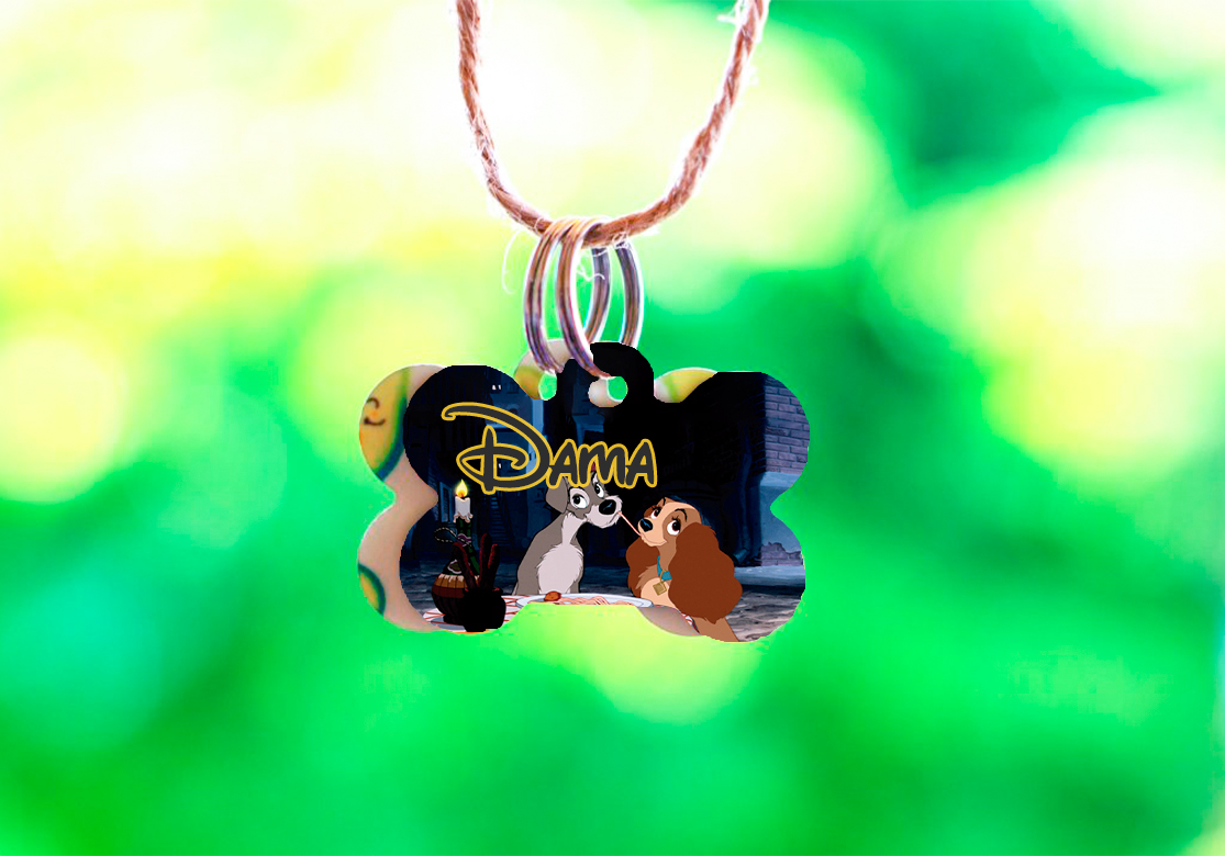 Chapa identificativa para mascotas con forma de hueso - Imagen 5