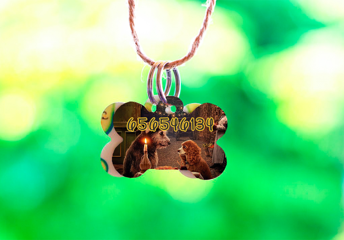 Chapa identificativa para mascotas con forma de hueso - Imagen 6