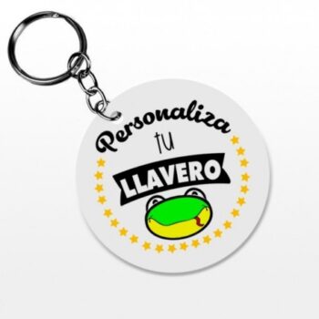 Llavero personalizable redondo