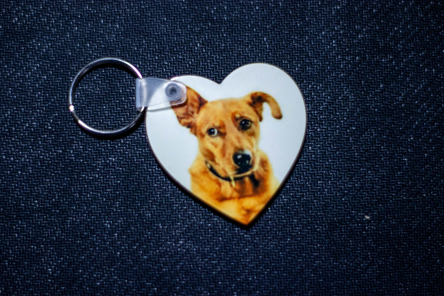 Llavero personalizable con forma de corazón