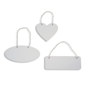 Cartel colgador de madera personalizable