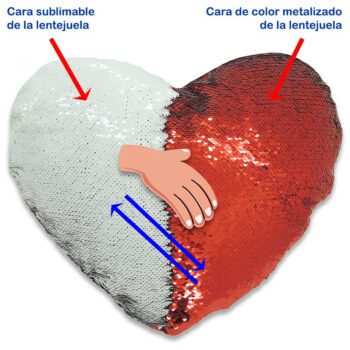 Funda de cojín de lentejuelas reversibles personalizable