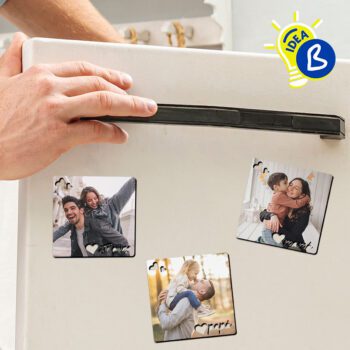 Imán de madera personalizable "te quiero"