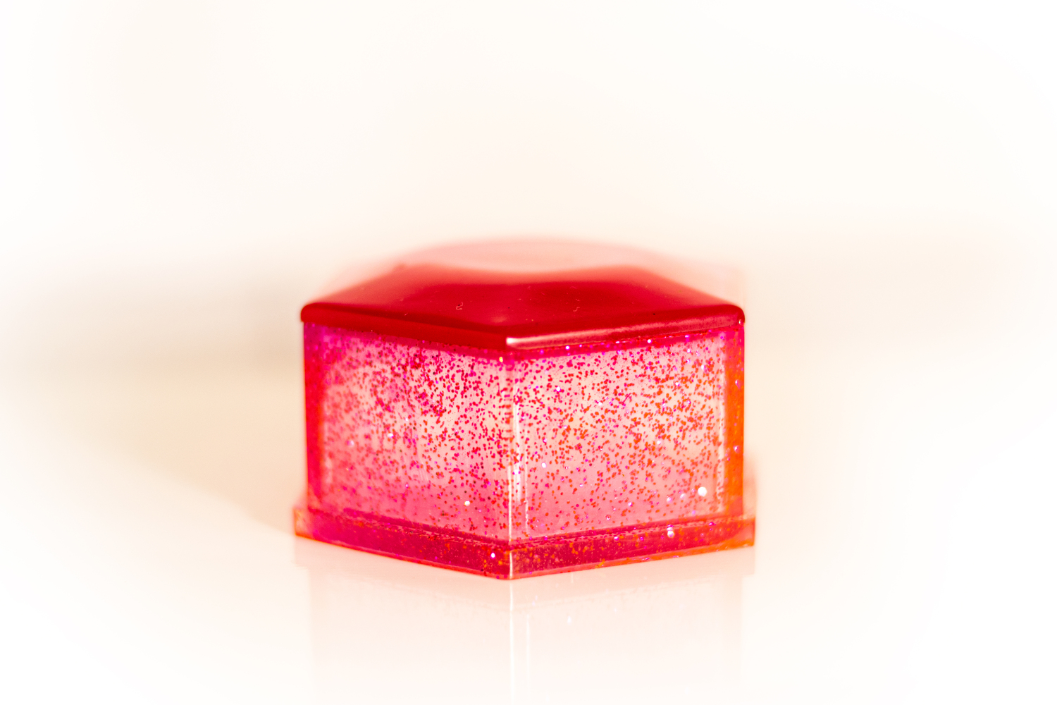 Cajita joyero fucsia con un toque brillante - Imagen 2