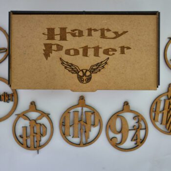 Caja con Bolas decorativas de Harry Potter