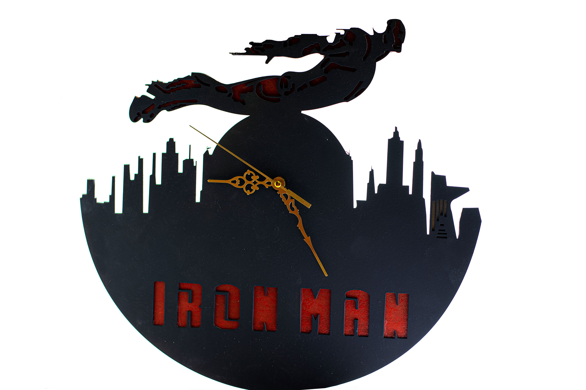 Relojes de pared temático de Iron Man