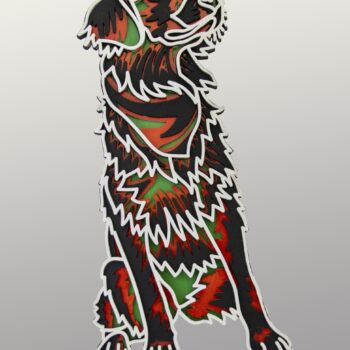 Cuadros mandala multicapa forma de Golden