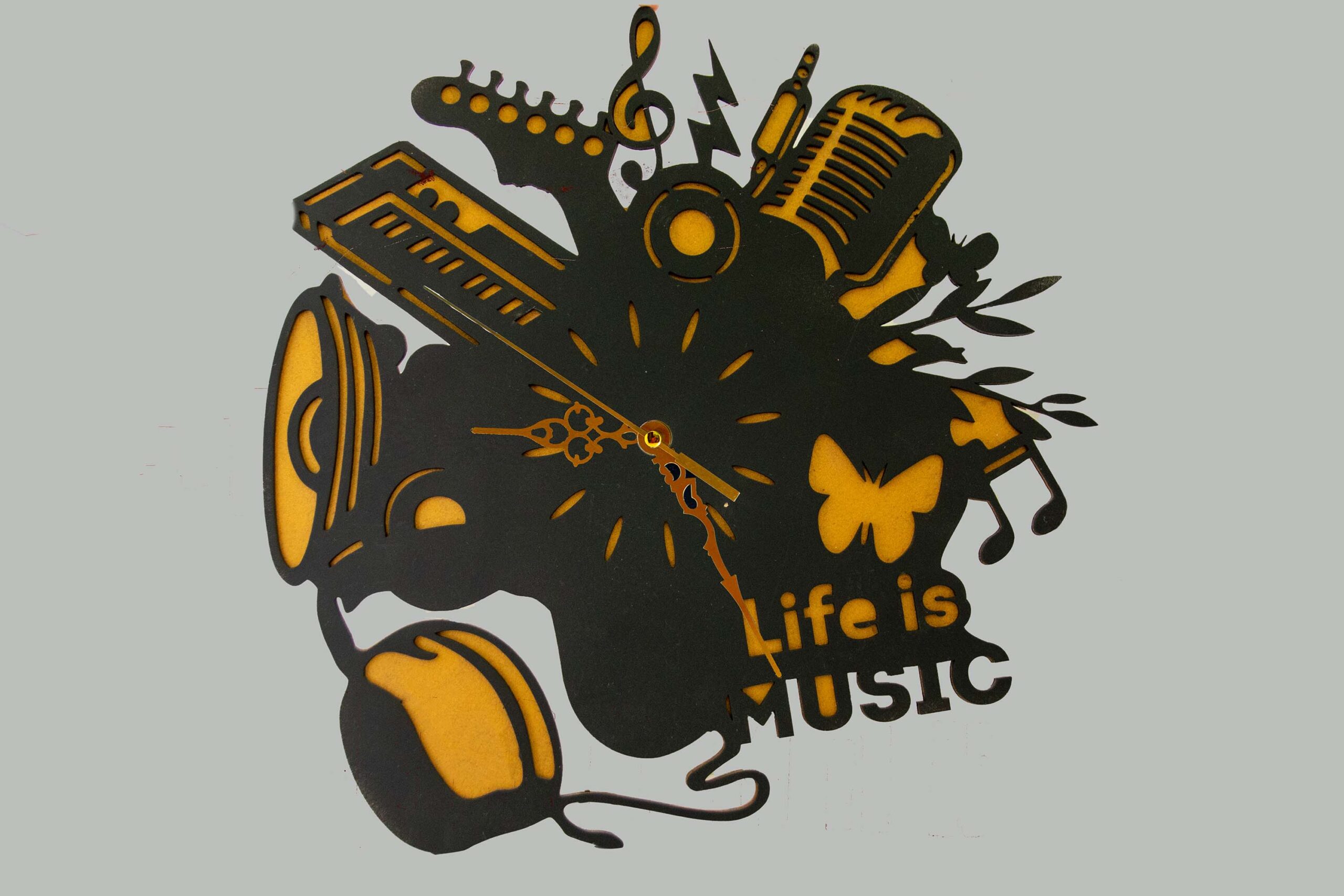 Relojes de pared temático de Live Music