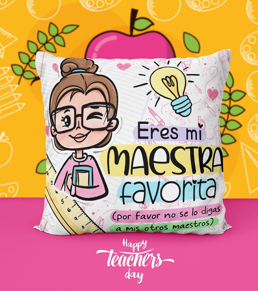 Cojín regalo para maestra - Imagen 2