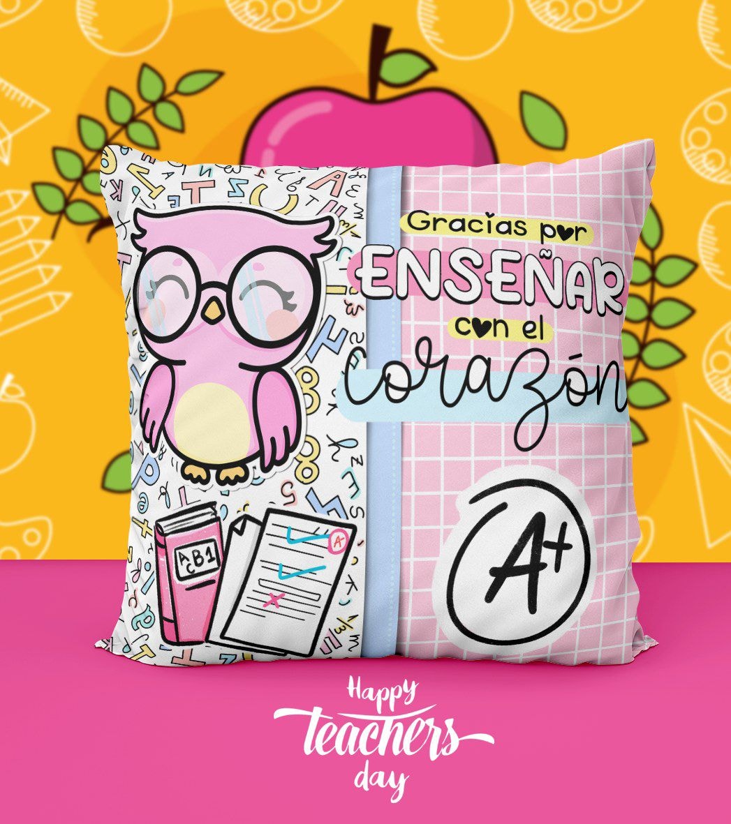 Cojín regalo para maestra - Imagen 4