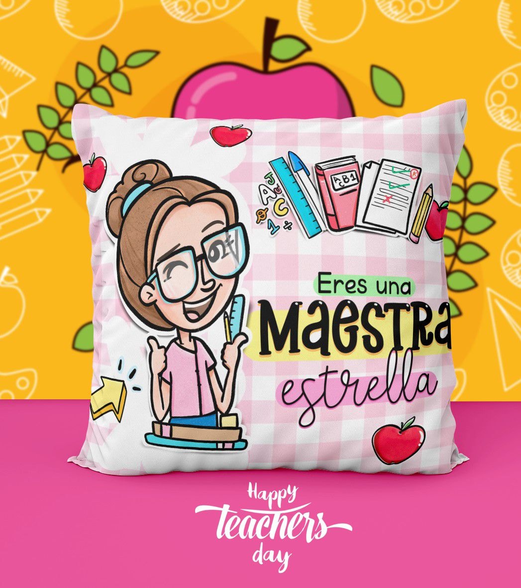 Cojín regalo para maestra - Imagen 5