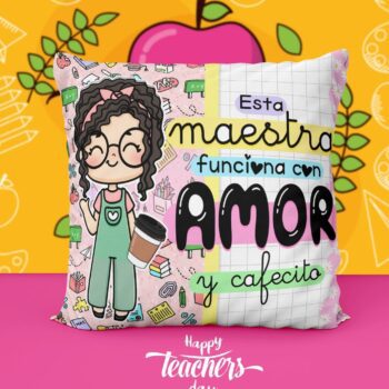Cojín regalo para maestra