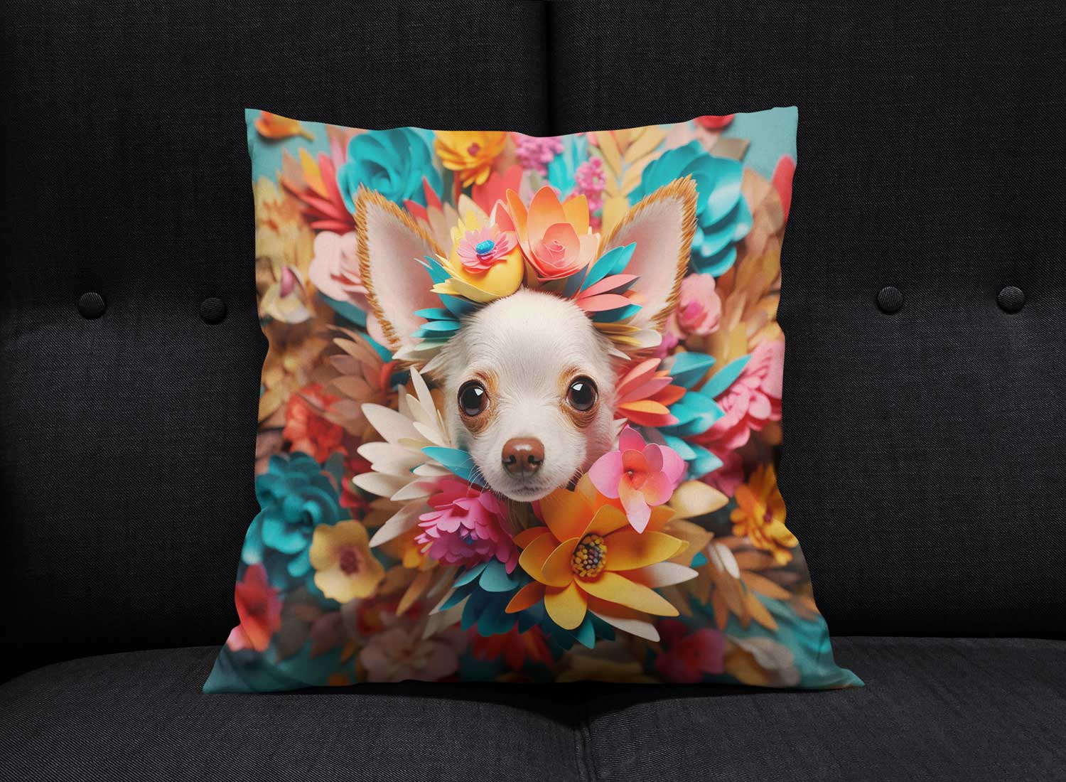 Cojin diseño de perros 3D - Imagen 2