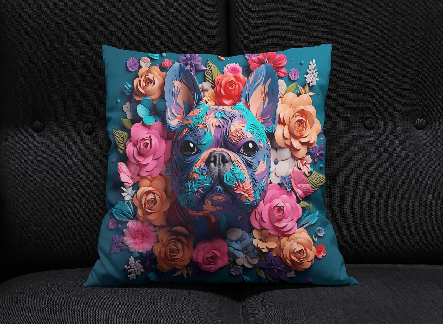 Cojin diseño de perros 3D - Imagen 3