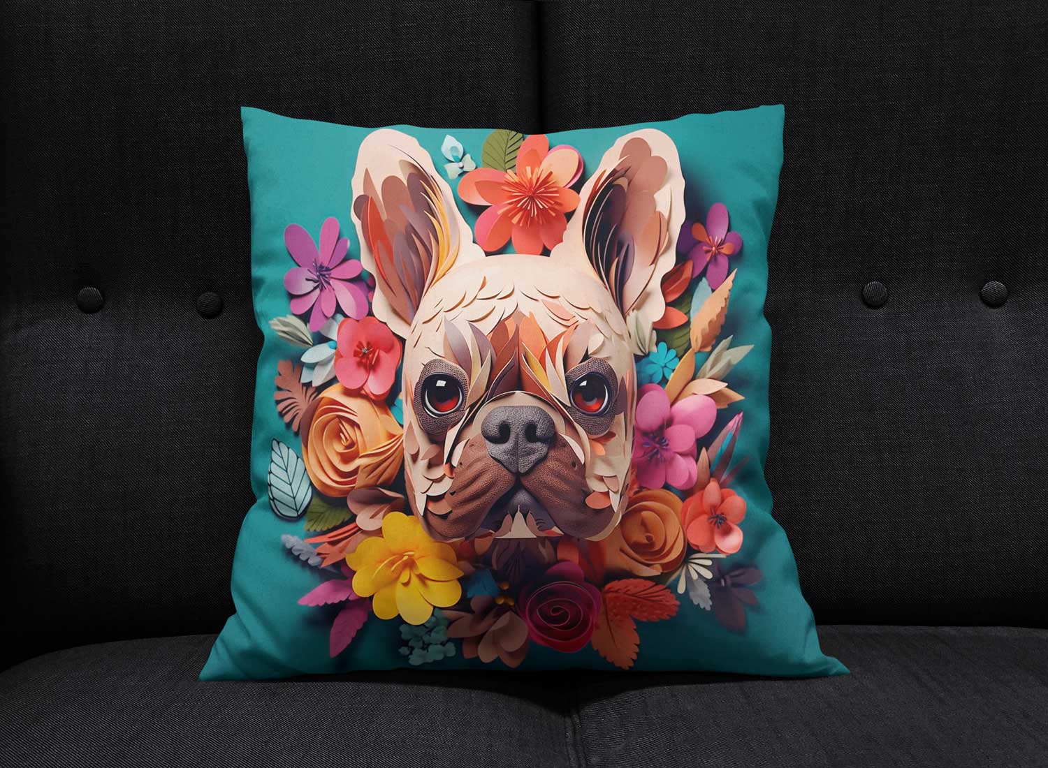 Cojin diseño de perros 3D - Imagen 4