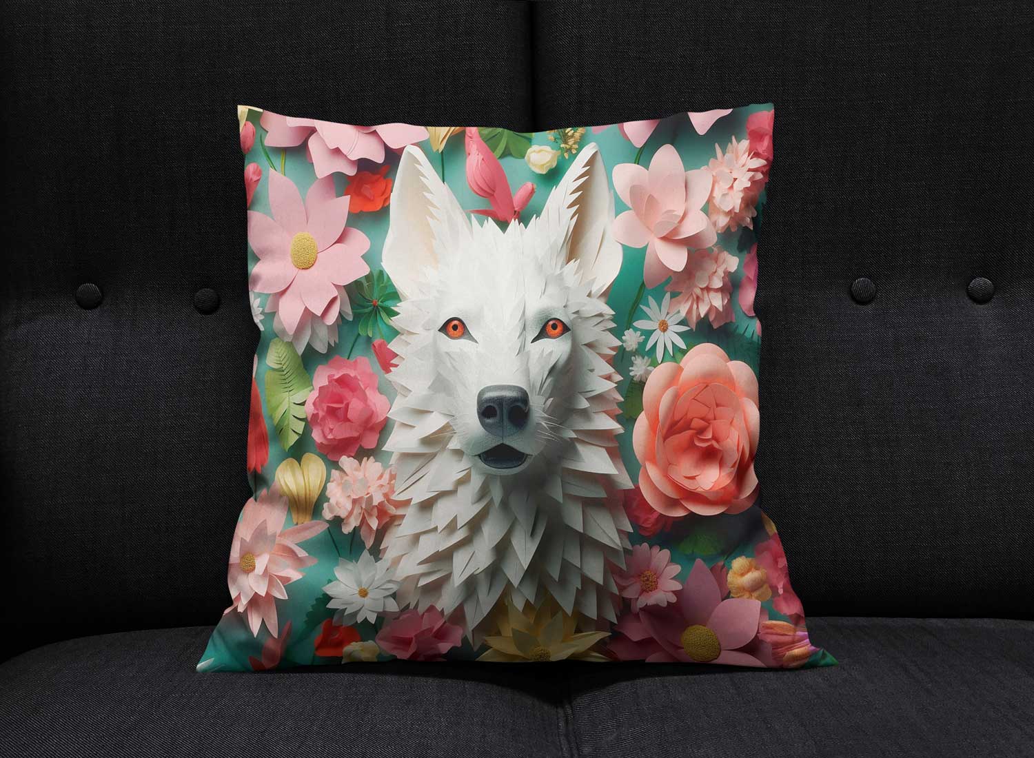 Cojin diseño de perros 3D - Imagen 6