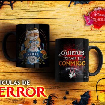 Tazas diseño princesas disney asesinas