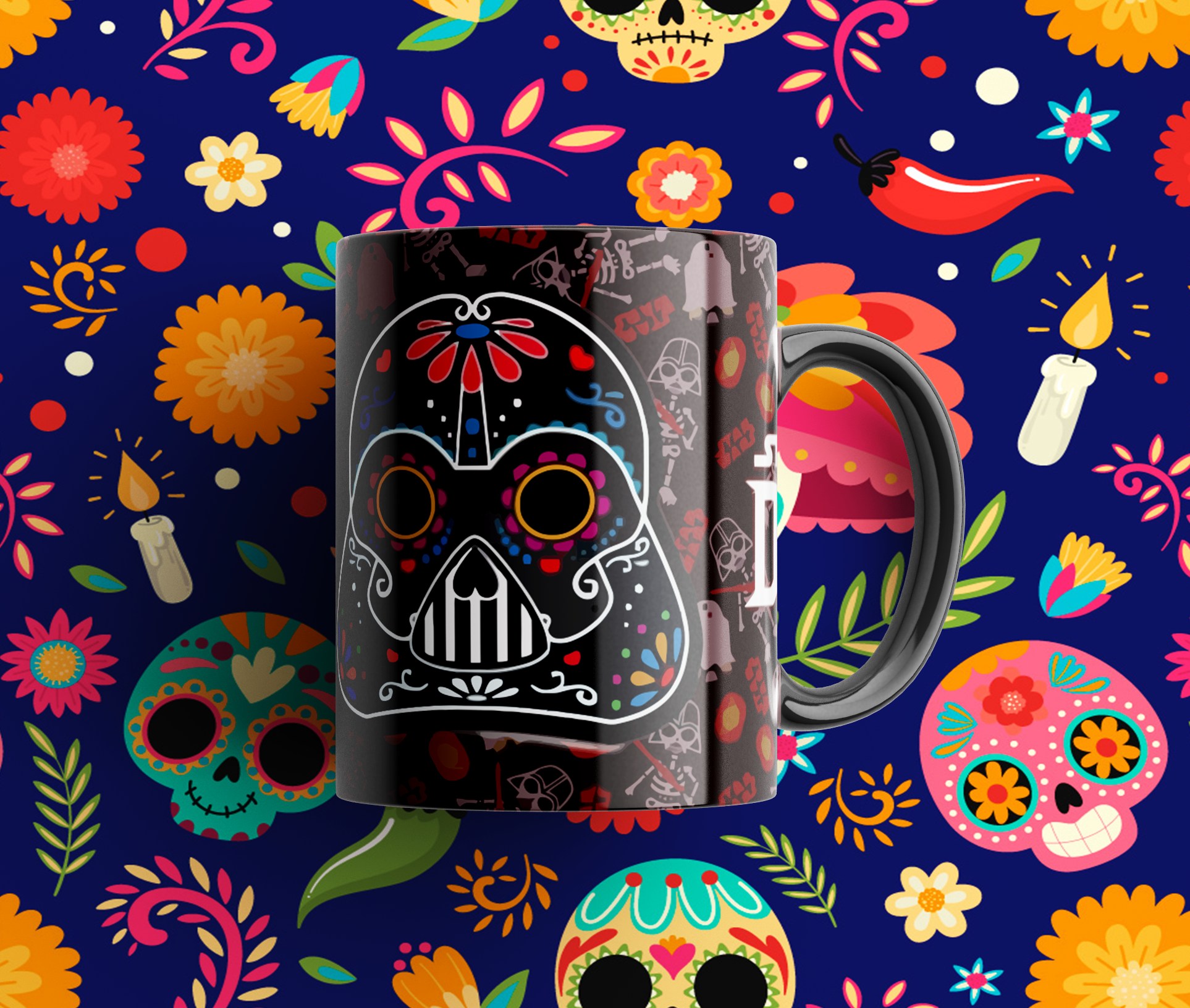 Tazas con diseño calavera mejicana de tu personaje favorito - Imagen 5