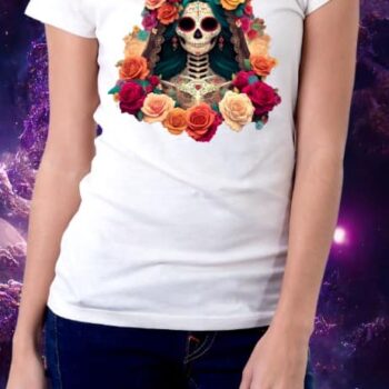 Camiseta especial Halloween Catrina