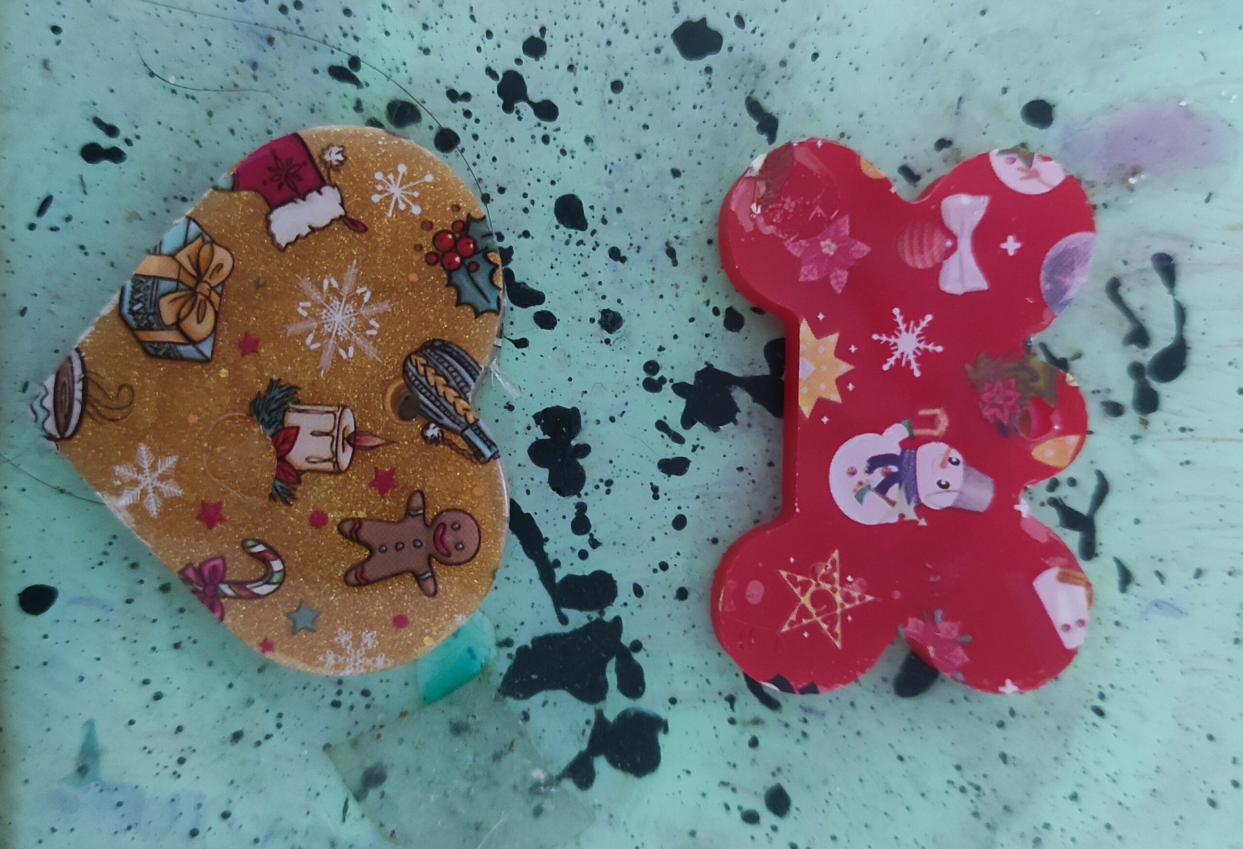 Pack Navideño para mascotas: bandana navideña + chapita navideña (resina) + gorrito - Imagen 8