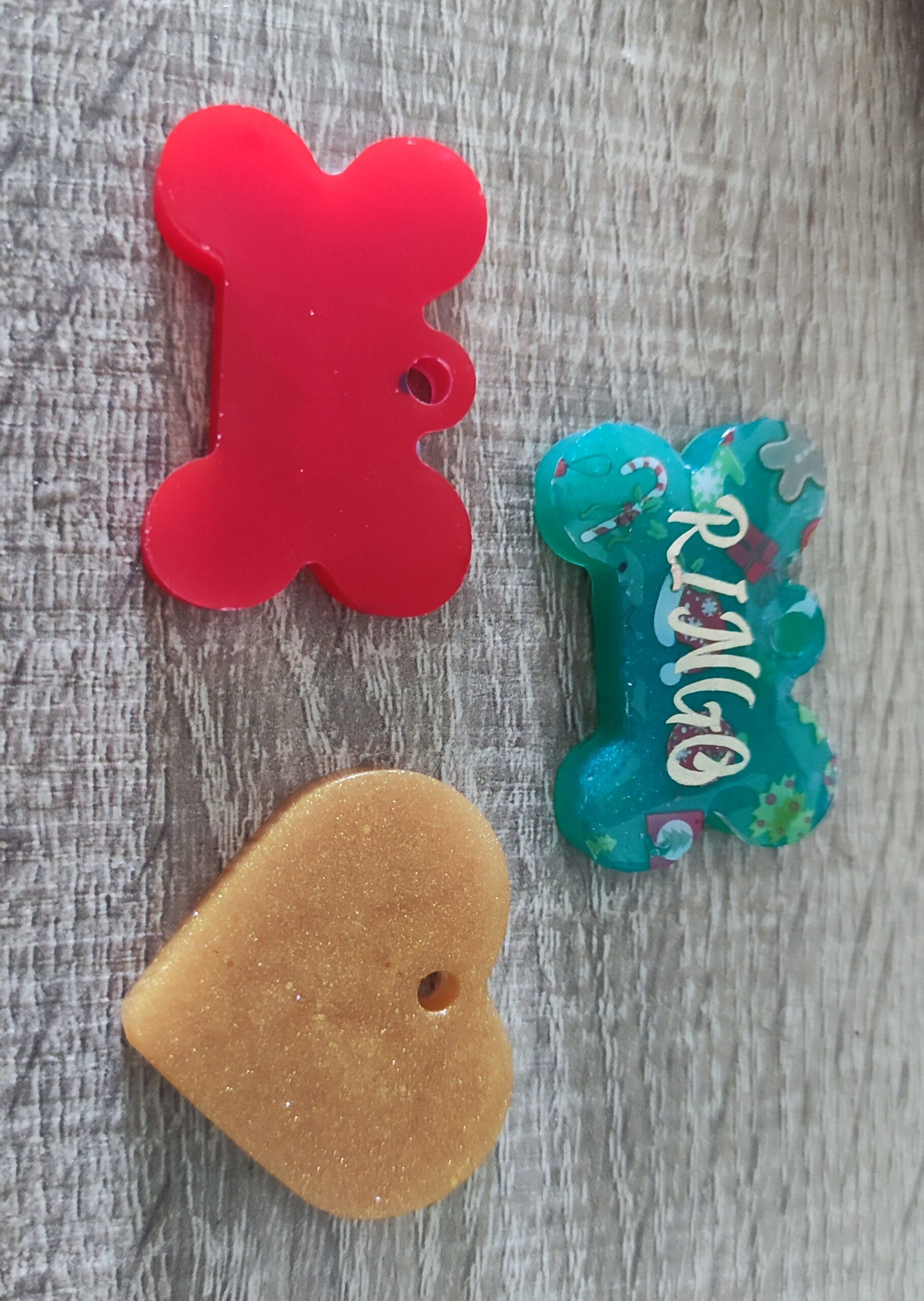 Pack Navideño para mascotas: bandana navideña + chapita navideña (resina) + gorrito - Imagen 7