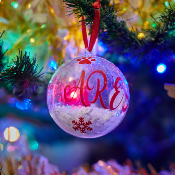 Bola navideña personalizada con nombre
