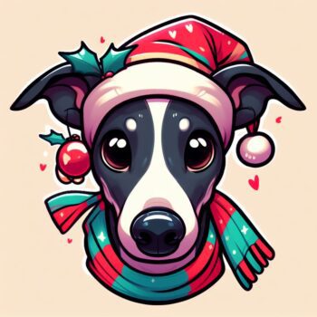 Calcetines diseño galgo navideño