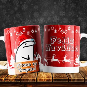 Tazas Navideñas Graciosas Flock: Risas que Iluminan la Temporada