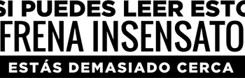 Vinilo para coche "Frena Insensato"