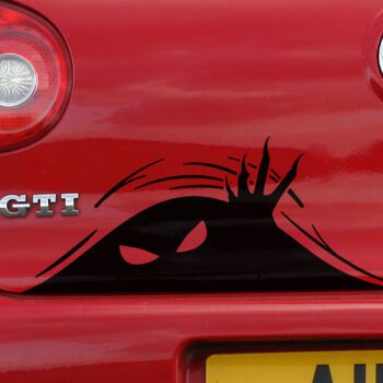 Vinilo para coche "Monstruo maletero"