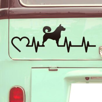 Vinilo para coche "Amor canino"