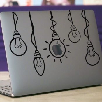 Vinilo para portátil "Bombillas"