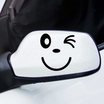 Vinilo para coche "Retrovisor feliz"