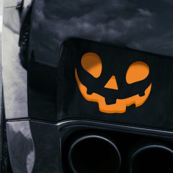 Vinilo para coche "Calabaza maligna"