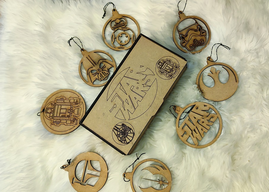 Caja con Bolas navideñas temática Star Wars - Imagen 2