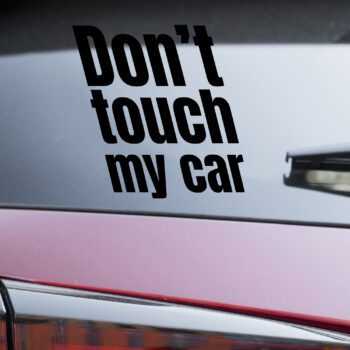 Vinilo para coche "No tocar"
