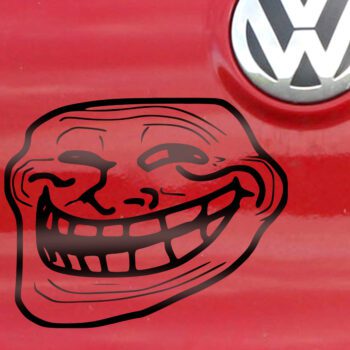 Vinilo para coche "Troll"