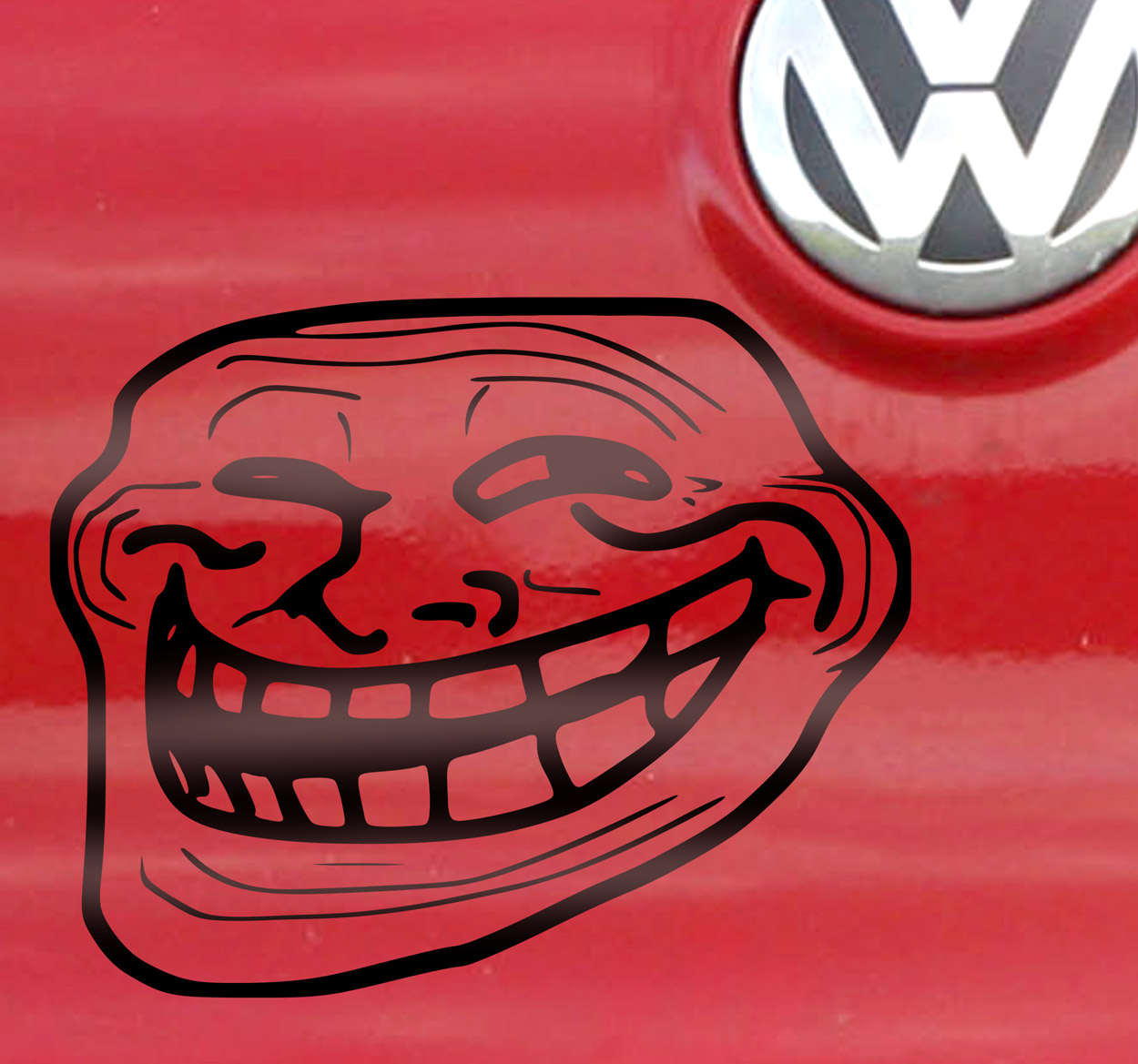 Vinilo para coche "Troll"