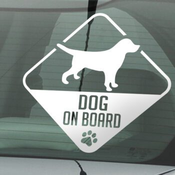 Vinilo para coche "Dog On Board"