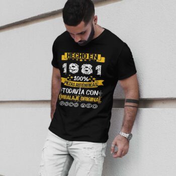 Camiseta o sudadera personalizada con año de nacimiento