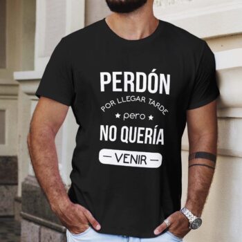 Camiseta o sudadera con la frase graciosa No queria venir