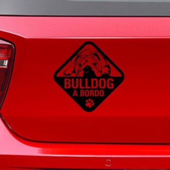 Vinilo para coche "Bulldog A Bordo"