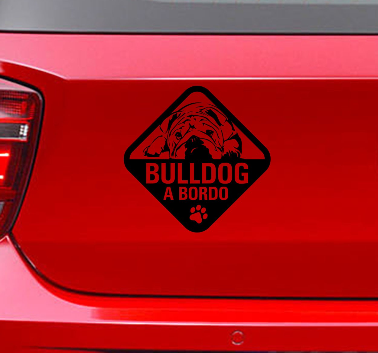Vinilo para coche "Bulldog A Bordo"
