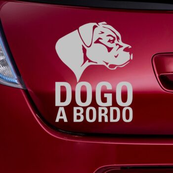 Vinilo para coche "Dogo A Bordo"