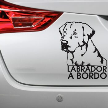 Vinilo para coche "Labrador A Bordo"