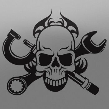 Vinilo para coche "Calavera"