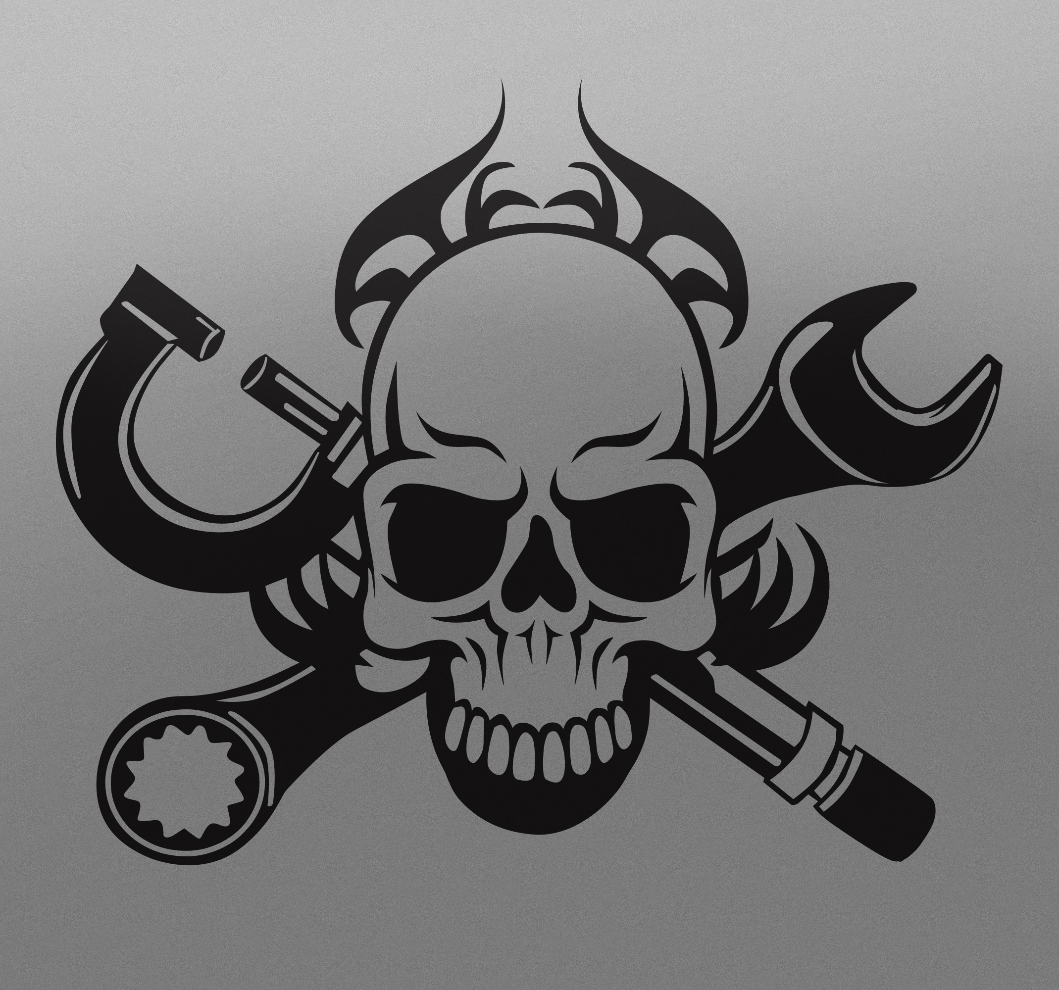 Vinilo para coche "Calavera"