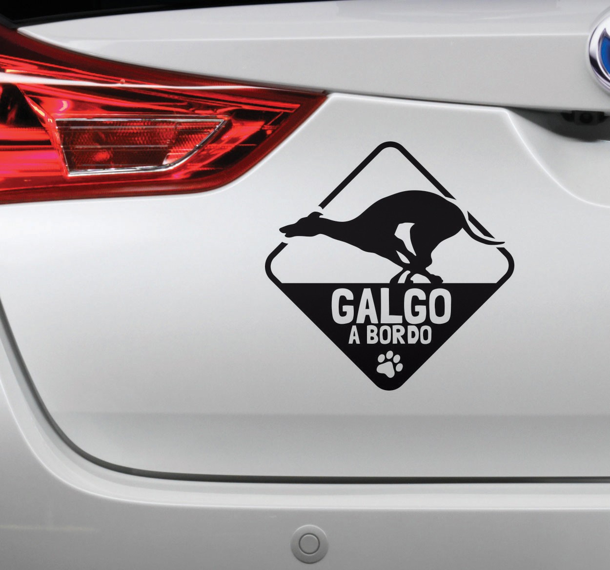 Vinilo para coche "Galgo A Bordo"