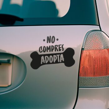 Vinilo para coche "Adopta"